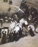 Rehearsal of the Pasdeloup Orchestra at the Cirque d'Hiver (mk18) John Singer Sargent